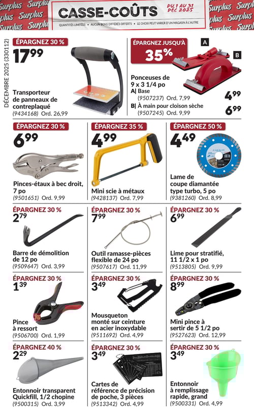 Circulaire Princess Auto - Casse-Coûts - Page 18