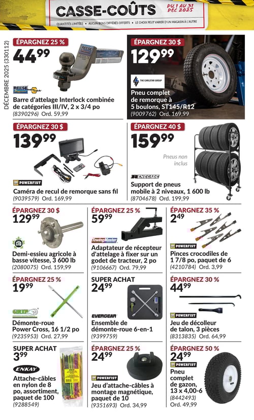 Circulaire Princess Auto - Casse-Coûts - Page 21