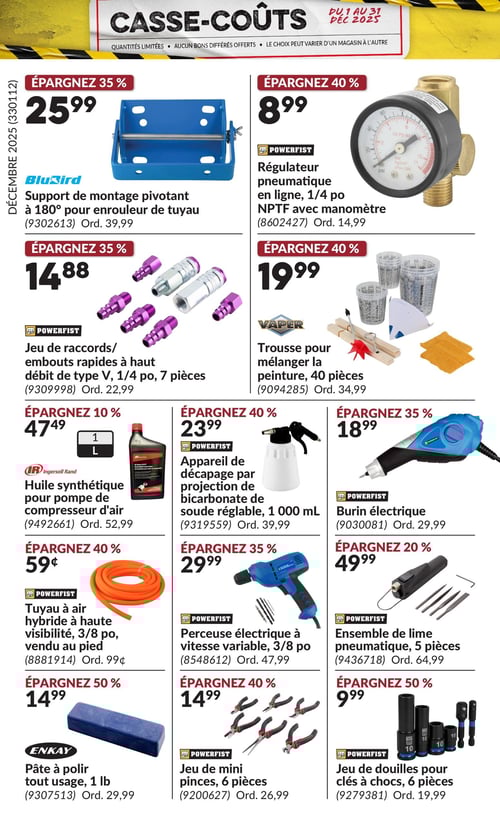 Circulaire Princess Auto - Casse-Coûts - Page 22