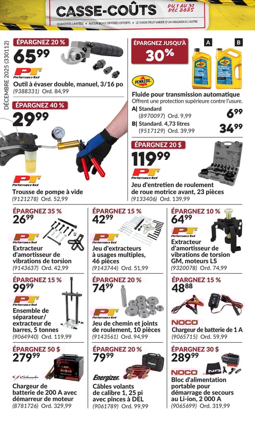 Circulaire Princess Auto - Casse-Coûts - Page 26