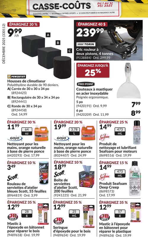 Circulaire Princess Auto - Casse-Coûts - Page 27
