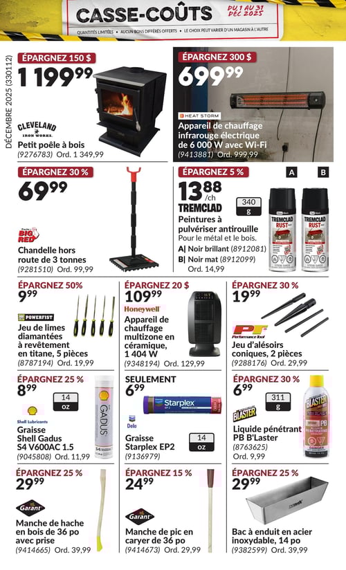 Circulaire Princess Auto - Casse-Coûts - Page 28