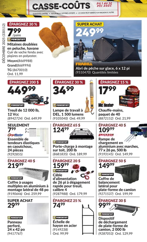 Circulaire Princess Auto - Casse-Coûts - Page 33