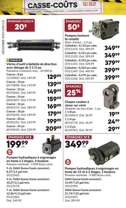 Circulaire Princess Auto - Casse-Coûts - Page 35