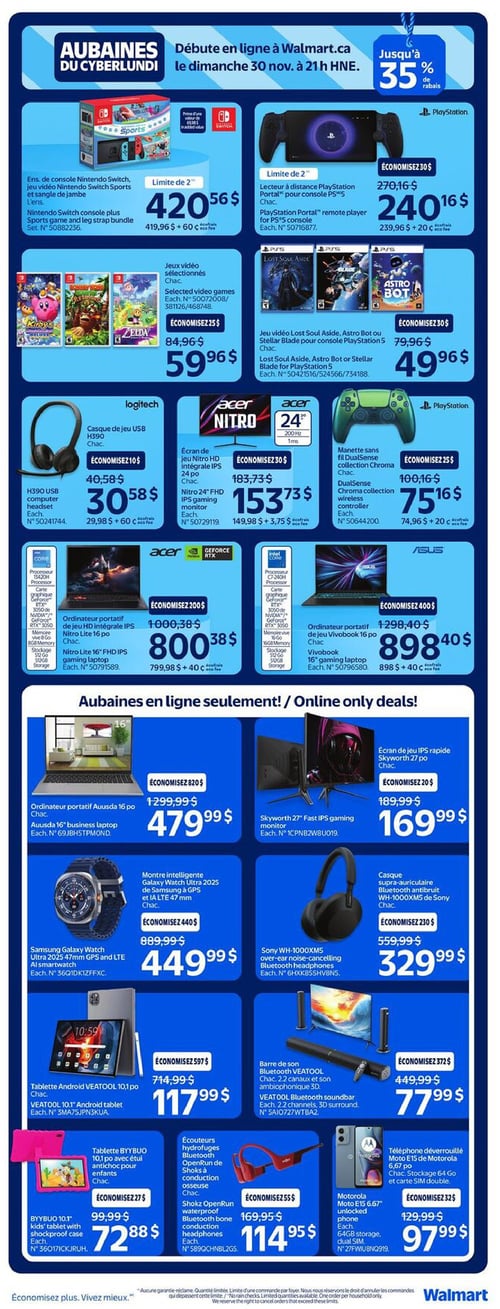 Circulaire Walmart - Aubaines du Cyberlundi - Page 2