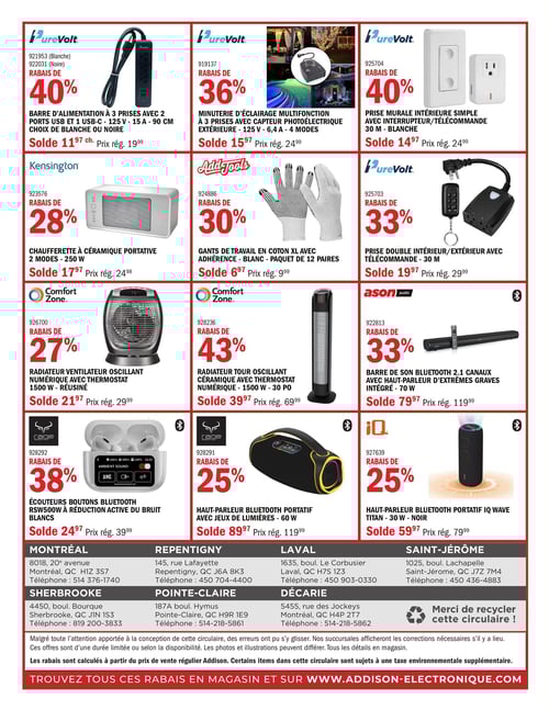 Circulaire Addison Électronique - Solde de Noël - Page 12
