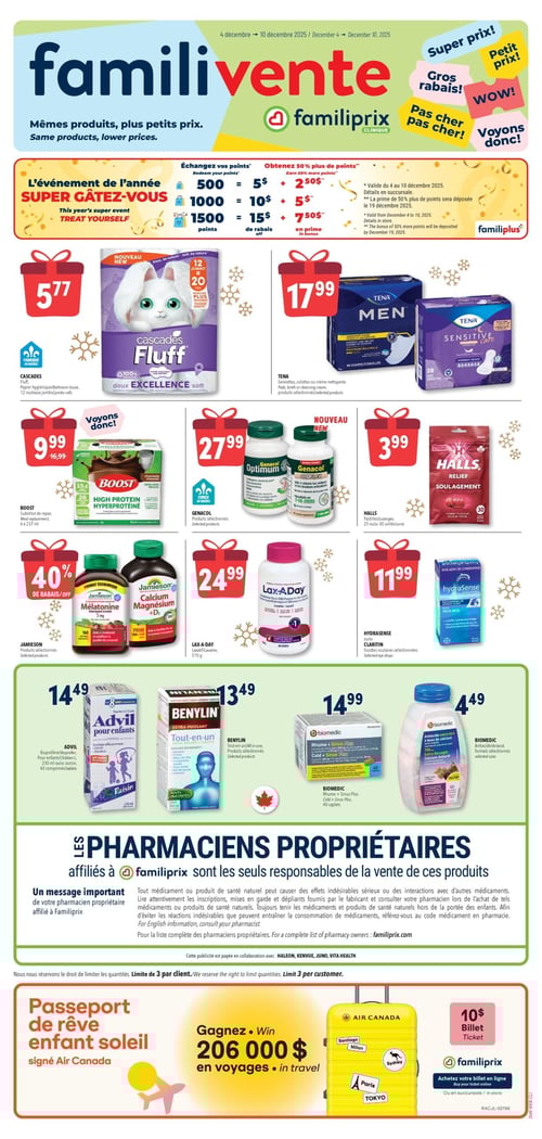 Circulaire Familiprix - Clinique - Page 1