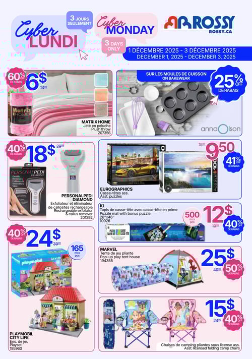 Circulaire Rossy - Cyber Lundi - Page 1