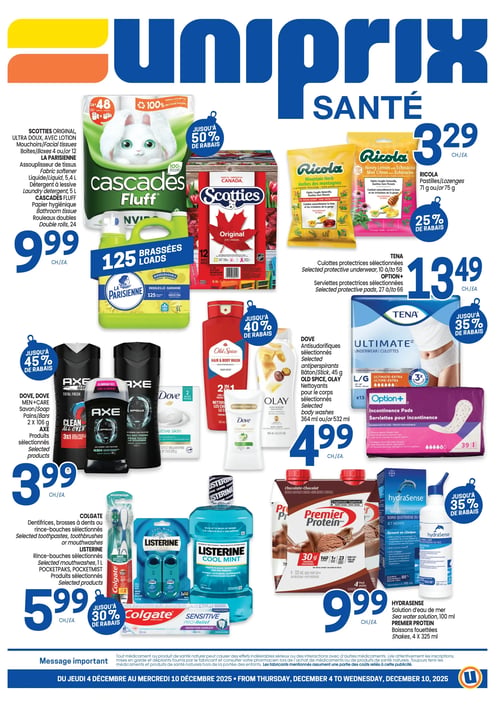 Circulaire Uniprix - Santé - Page 1