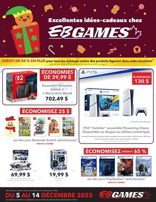 Circulaire EB Games - GameStop - Idées cadeaux - Page 1