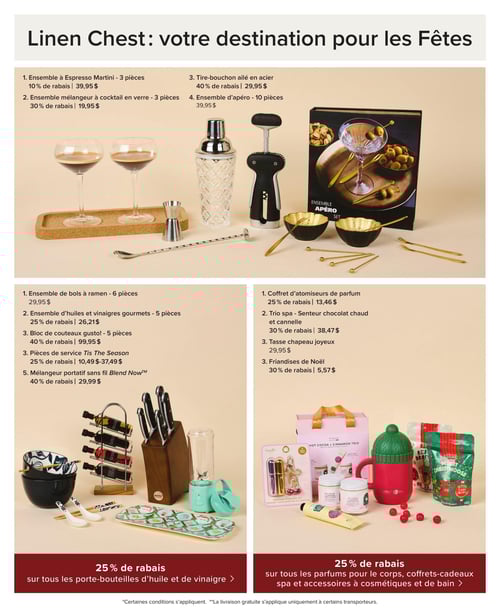 Circulaire Linen Chest - Aubaines des Fêtes - Page 2