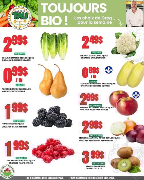 Circulaire TAU Marché d'alimentation Naturelle - Biologique - Page 1