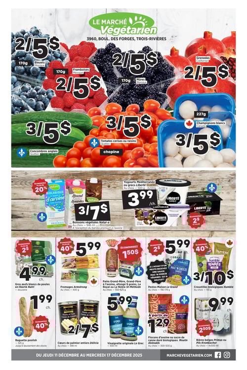 Circulaire Marché Végétarien - Page 1