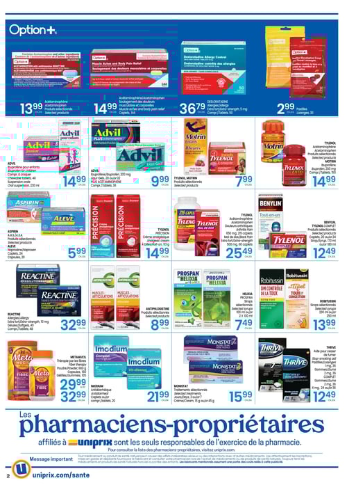 Circulaire Uniprix - Santé - Page 2