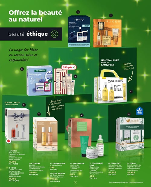 Circulaire Familiprix - Guide beauté des Fêtes - Page 5