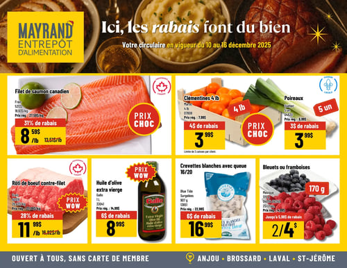 Circulaire Mayrand Entrepôt D'alimentation - Page 1