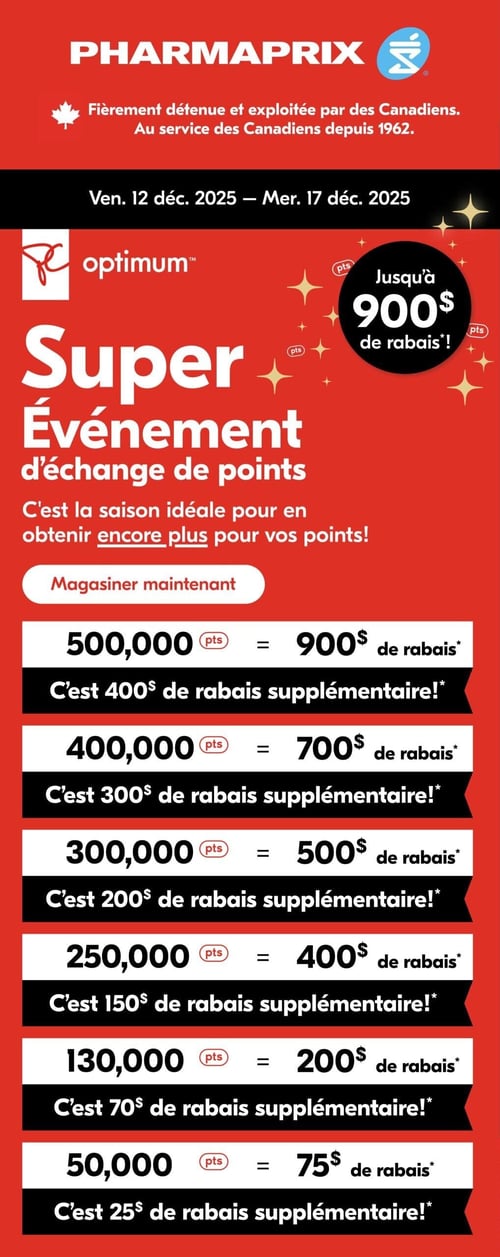 Circulaire Pharmaprix - Super Événement d'Échange de points - Page 1