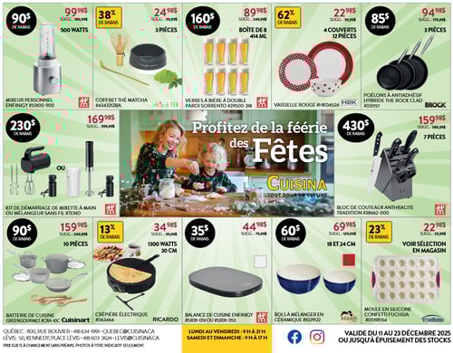 Circulaire Cuisina - Profitez de la Féérie des Fêtes - Page 1