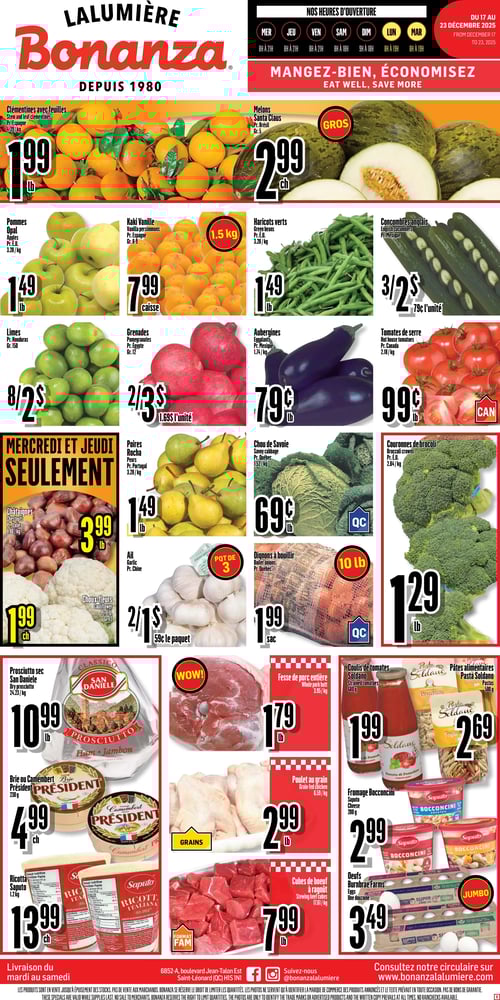 Circulaire Bonanza - Page 1