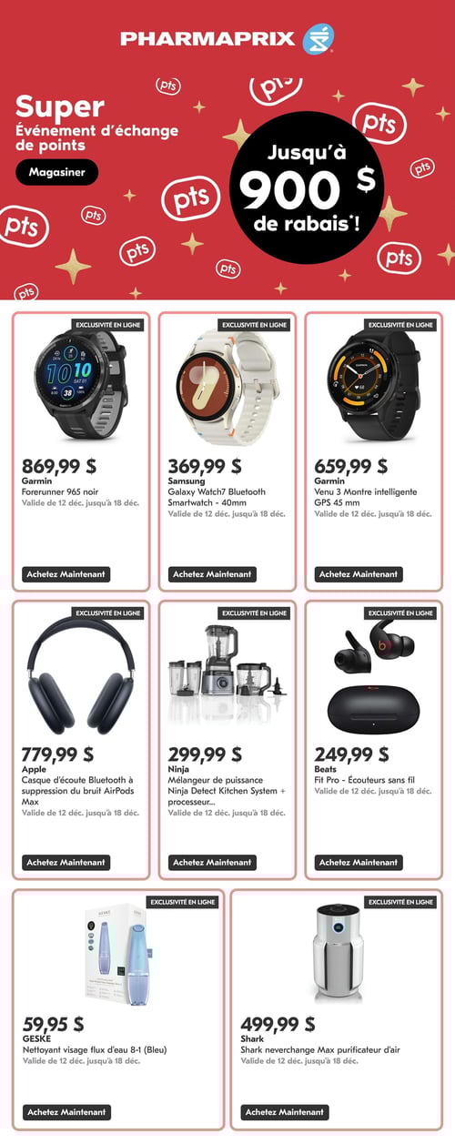 Circulaire Pharmaprix - Super Événement d'échange de points - Page 1