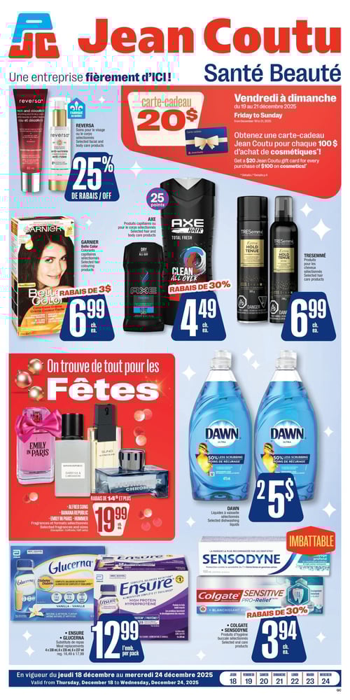 Circulaire Jean Coutu - Santé Beauté - Page 1