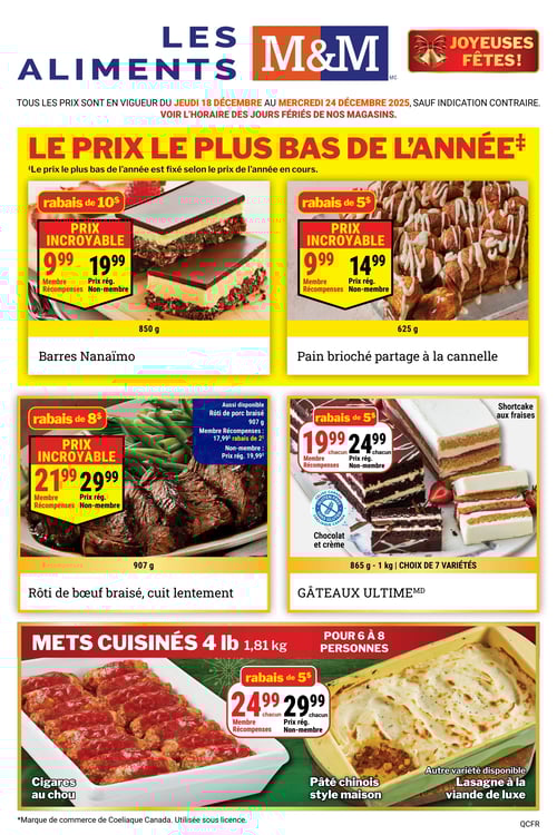 Circulaire Les Aliments M&M - Page 1