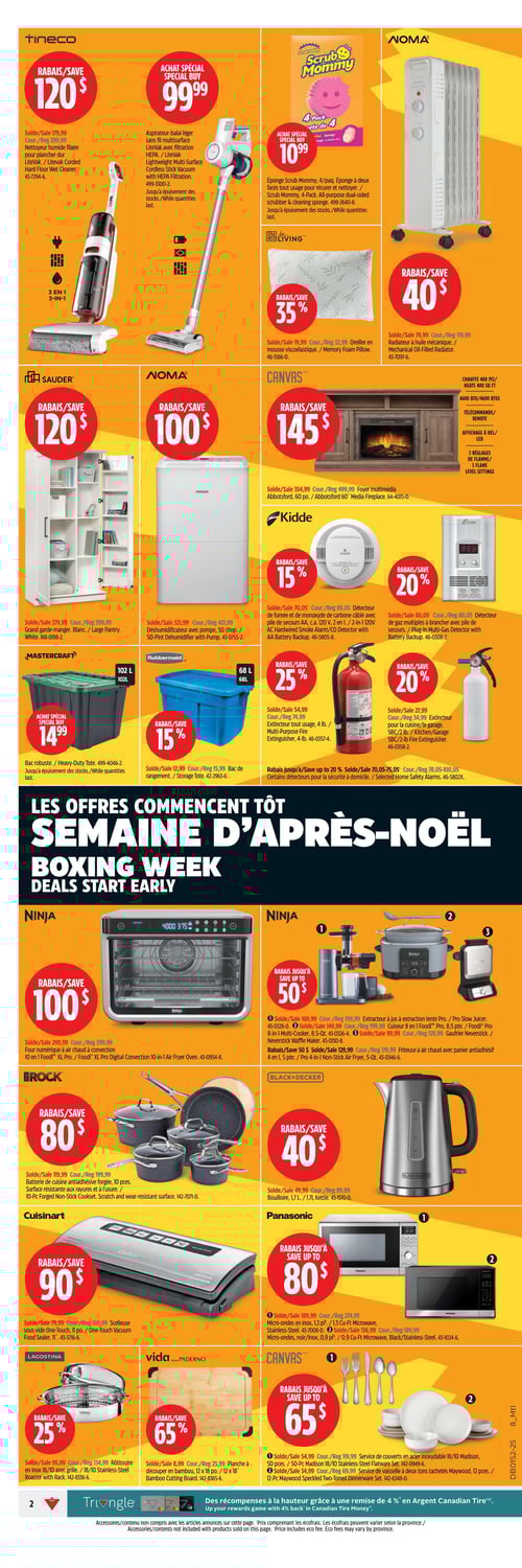 Circulaire Canadian Tire - Semaine d'après-noël - Page 2