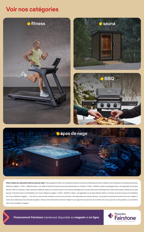 Circulaire Club Piscine Super Fitness - Soldes des fêtes - Page 9