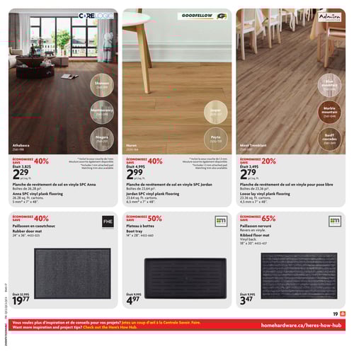 Circulaire Home Hardware - Centre de Rénovation - Solde de l'après-noël - Page 21