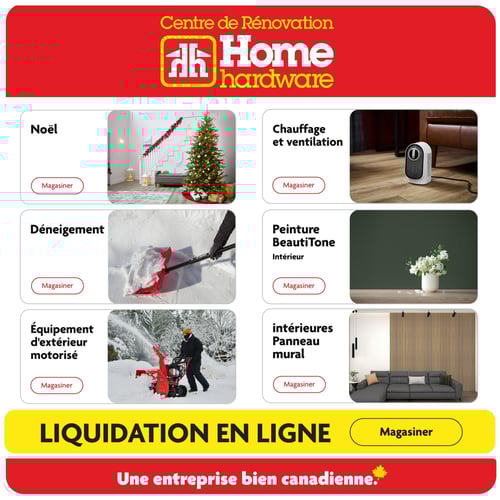 Circulaire Home Hardware - Centre de Rénovation - Solde de l'après-noël - Page 30