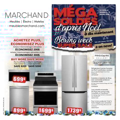 Circulaire Meubles Marchand - Méga soldes d'Après Noël - Page 1