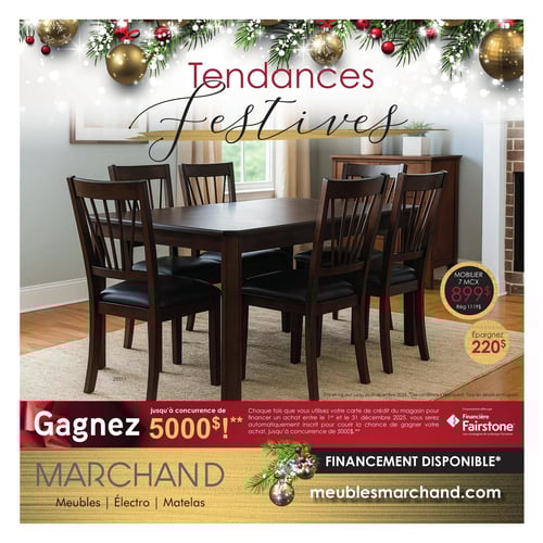 Circulaire Meubles Marchand - Tendances Festives - Page 1