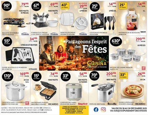 Circulaire Cuisina - Partageons l'Esprit des Fêtes - Page 1