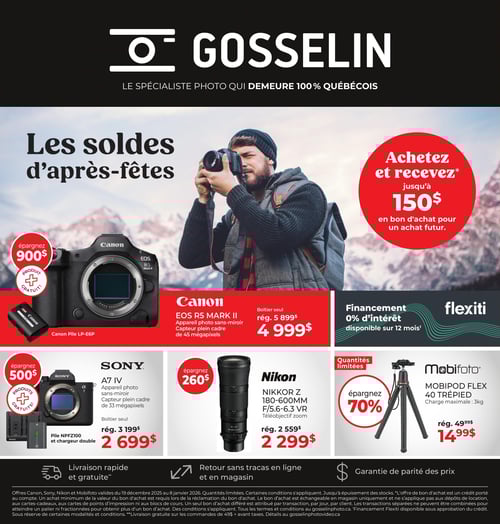 Circulaire Gosselin Photo - Soldes d'Après-Fêtes - Page 1