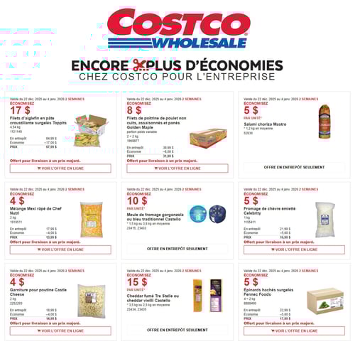 Circulaire Costco pour l'entreprise - Page 1