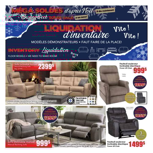 Circulaire Meubles Mont-Laurier - Méga Soldes d'Après Noël - Page 2