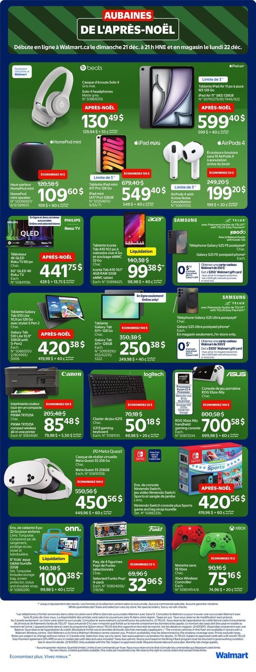 Circulaire Walmart - Aubaines de l'Après-Noël - Page 5