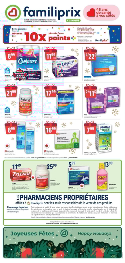 Circulaire Familiprix - Clinique - Page 1