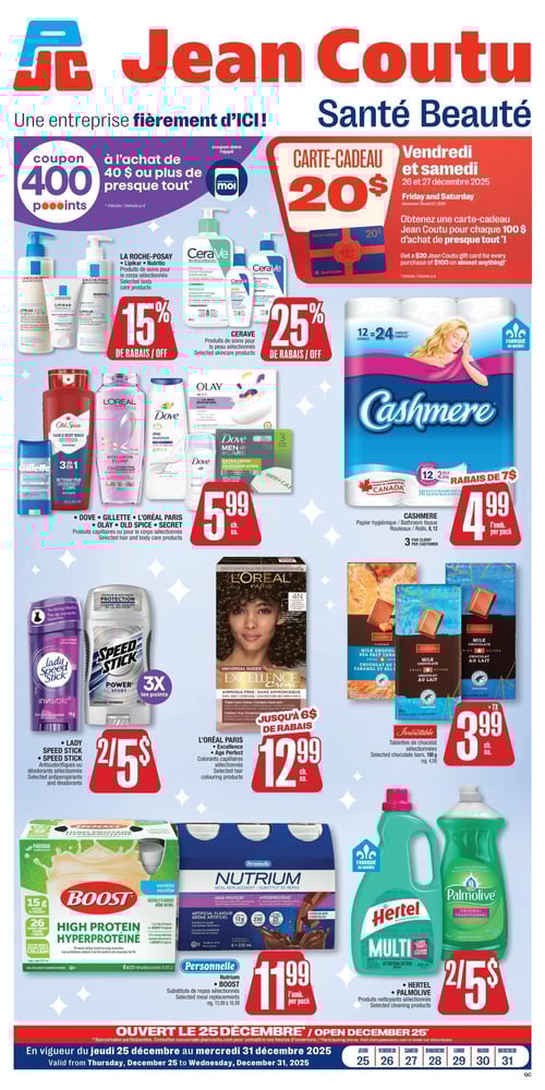 Circulaire Jean Coutu - Santé Beauté - Page 1