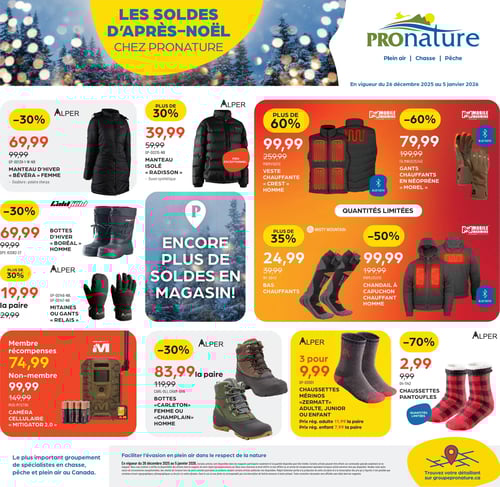 Circulaire Pronature - Les Soldes d'Après-Noël - Page 1