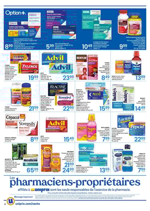 Circulaire Uniprix - Santé - Page 2