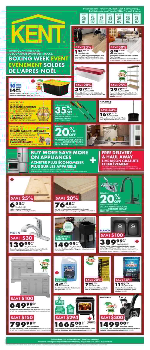 Circulaire Kent - L'Événement Soldes de l'Après-Noël - Page 1