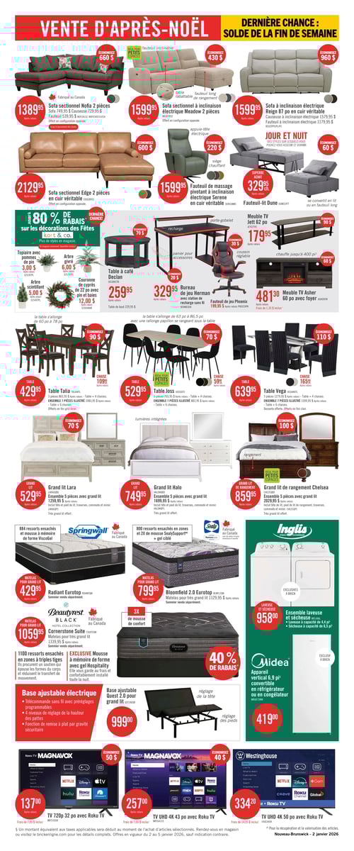 Circulaire Brick - Vente d'Après-Noël + Solde de la Fin de Semaine - Page 2