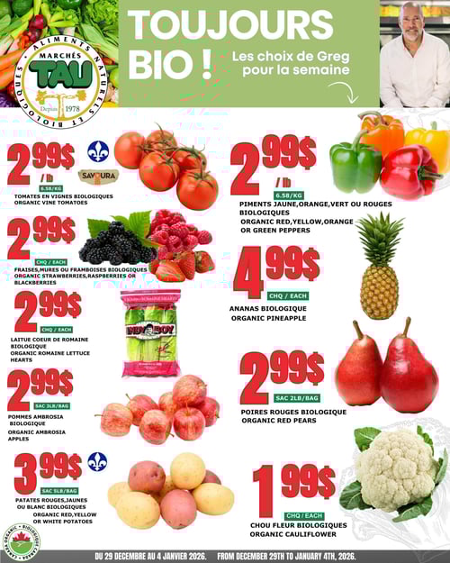 Circulaire TAU Marché d'alimentation Naturelle - Biologique - Page 1