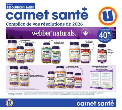 Circulaire Uniprix - Carnet Santé - Page 1