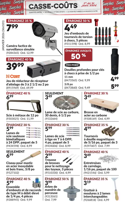 Circulaire Princess Auto - Casse-Coûts - Page 16