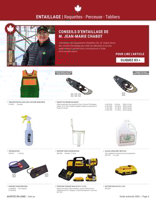 Circulaire BMR - Guide Acéricole Saison 2026 - Page 3