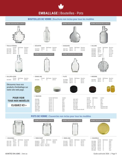 Circulaire BMR - Guide Acéricole Saison 2026 - Page 9