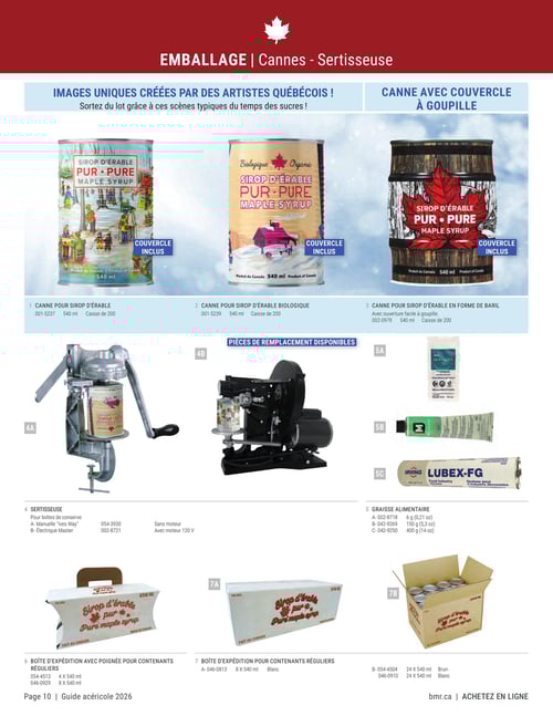 Circulaire BMR - Guide Acéricole Saison 2026 - Page 10