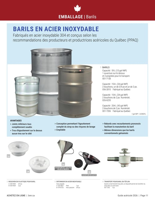 Circulaire BMR - Guide Acéricole Saison 2026 - Page 11